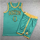Celtics 0 Jayson Tatum Green City Edition Swingman Jersey (With Shorts),baseball caps,new era cap wholesale,wholesale hats